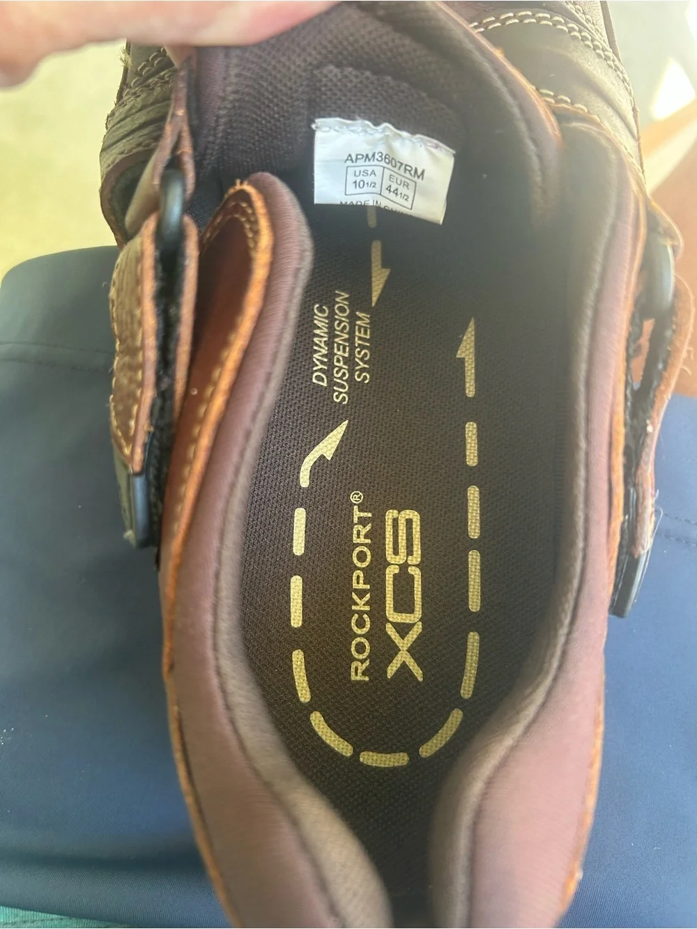 NWT-Rockport XCN Brown Leather Fisherman Sandals-10 1/2